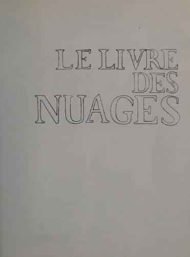 Le livre des nuages
