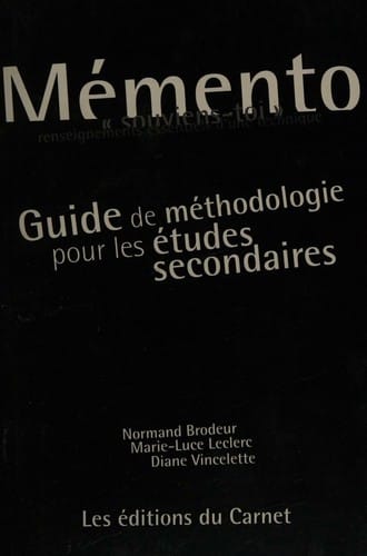 Memento Guide de Methodologie Pour les Etudes Secondaires