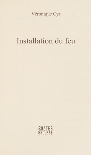 Installation du Feu