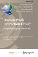 Human Work Interaction Design. Designing Engaging Automation 5th IFIP WG 13.6 Working Conference, HWID 2018, Espoo, Finland, August 20-21, 2018, Revised Selected Papers