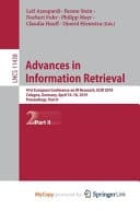 Advances in Information Retrieval 41st European Conference on IR Research, ECIR 2019, Cologne, Germany, April 14-18, 2019, Proceedings. Part II