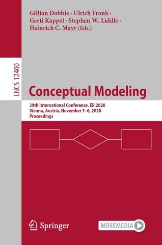 Conceptual Modeling 39th International Conference, ER 2020, Vienna, Austria, November 3–6, 2020, Proceedings