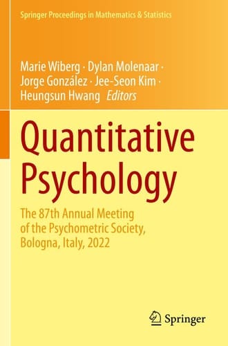 Quantitative Psychology The 87th Annual Meeting of the Psychometric Society, Bologna, Italy, 2022