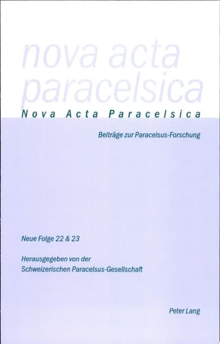Nova Acta Paracelsica 22/23 Doppelnummer 22/23 (2008/2009)