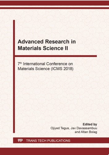 Advanced Research in Materials Science II