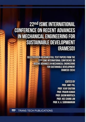 22nd ISME International Conference on Recent Advances in Mechanical Engineering for Sustainable Development (RAMESD)