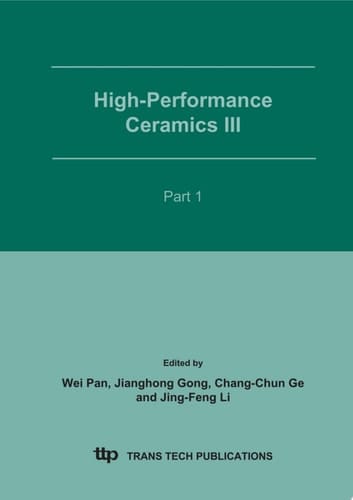 High-Performance Ceramics III