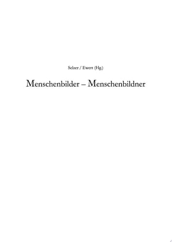 Menschenbilder - Menschenbildner