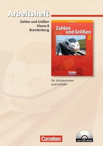 Zahlen und Größen Übungssoftware zum Arbeitsheft. Kl. 8. Arbeitsh. für Schülerinnen und Schüler. CD-ROM.