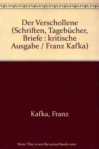 Der Verschollene Schriften, Tagebücher, Briefe / Franz Kafka. Hrsg. von Jürgen Born .... Textbd