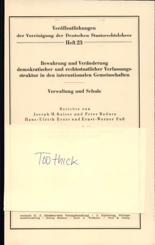 Bewahrung und Veränderung demokratischer und rechtsstaatlicher Verfassungsstruktur in den internationalen Gemeinschaften