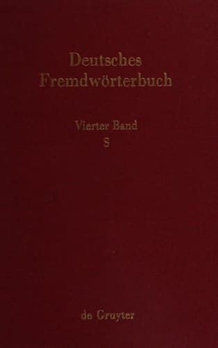 Deutsches Fremdwörterbuch Band 4 S