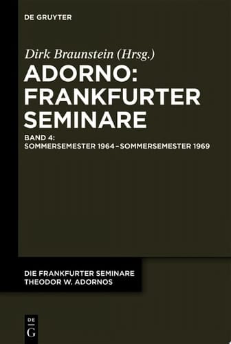 Sommersemester 1964 – Sommersemester 1969