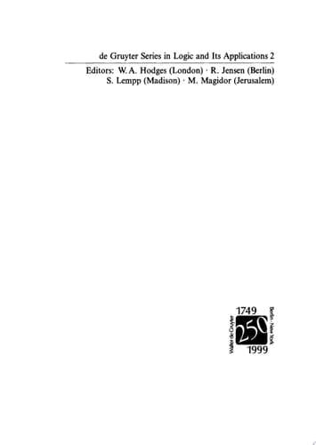 Recursion Theory and Complexity Proceedings of the Kazan '97 Workshop, Kazan, Russia, July 14–19, 1997