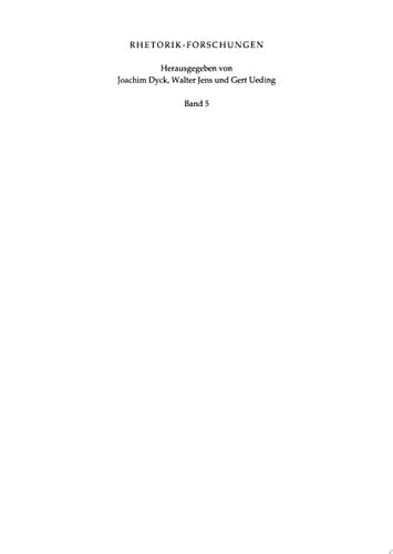 Die Rhetorik bei Kant, Fichte und Hegel