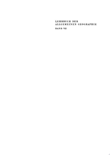 Allgemeine Wirtschafts- und Verkehrsgeographie