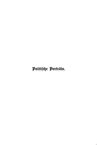 Politische Porträts