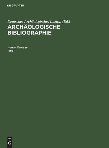 Archäologische Bibliographie/1986