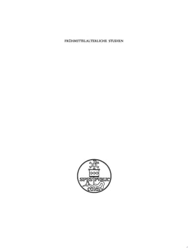 1970 Frühmittelalterliche Studien