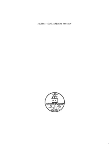 1969 Frühmittelalterliche Studien