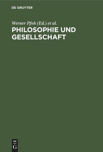 Philosophie und Gesellschaft Beiträge Zum Studium der Marxistischen Philosophie