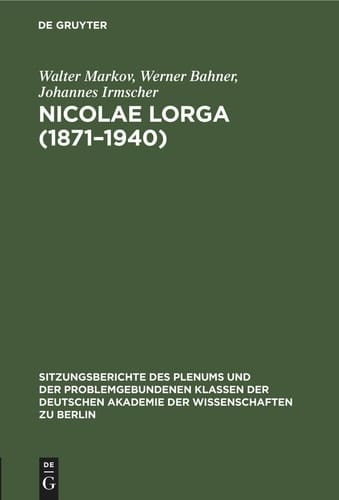 Nicolae Lorga (1871-1940)