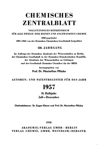 1957, II. Halbjahr: Juli – Dezember