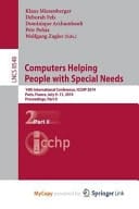 Computers Helping People with Special Needs 14th International Conference, ICCHP 2014, Paris, France, July 9-11, 2014, Proceedings, Part II