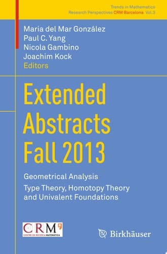Extended Abstracts Fall 2013