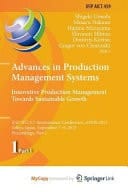 Advances in Production Management Systems: Innovative Production Management Towards Sustainable Growth IFIP WG 5.7 International Conference, APMS 2015, Tokyo, Japan, September 7-9, 2015, Proceedings, Part I