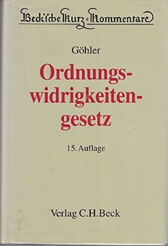 Gesetz über Ordnungswidrigkeiten