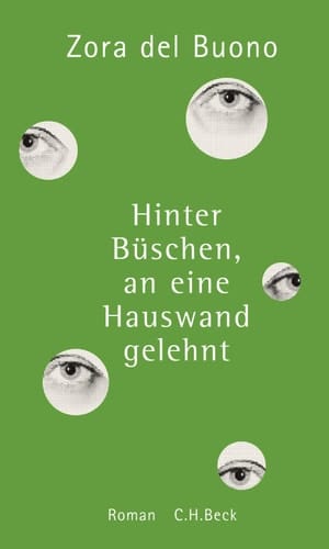 Hinter Büschen, an eine Hauswand gelehnt Roman