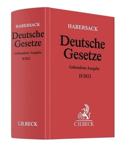 Deutsche Gesetze Gebundene Ausgabe II/2023 Rechtsstand: 7. August 2023