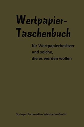 Wertpapier Taschenbuch