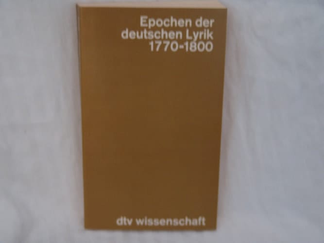 Gedichte 1770-1800