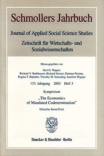 Symposium "The Economics of Mandated Codetermination"