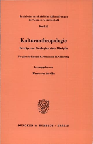 Kulturanthropologie
