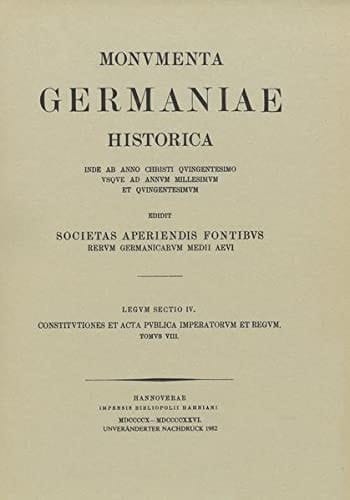 Constitutiones Et ACTA Publica Imperatorum Et Regum (1345-1348)