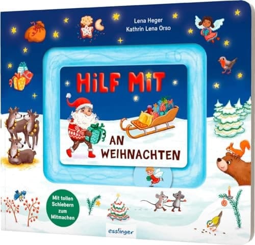 Meine Schiebebahn-Pappe: Hilf mit an Weihnachten Pappebuch mit Schiebe-Elementen