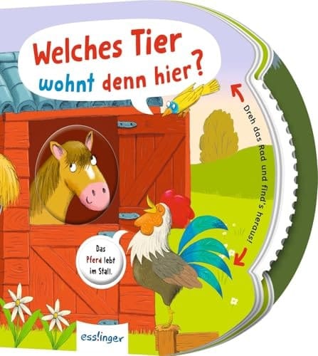 Dreh das Rad und find ́s heraus!: Welches Tier wohnt denn hier? Spielerisch erstes Tierwissen lernen - Papp-Bilderbuch mit Drehscheibe