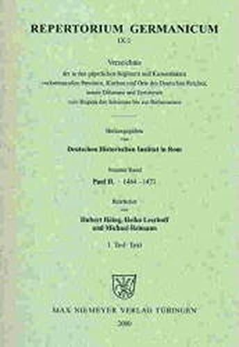 Verzeichnis der in den Registern und Kameralakten Pauls II.: Text