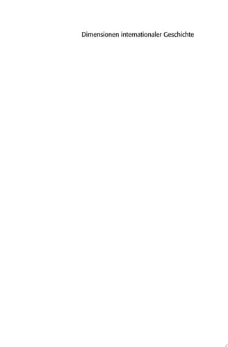Dimensionen internationaler Geschichte