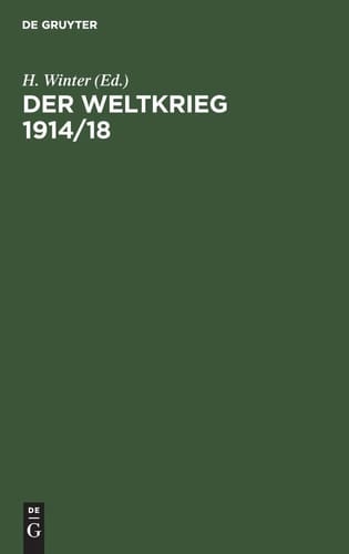 Der Weltkrieg 1914/18