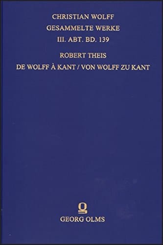 De Wolff à Kant études