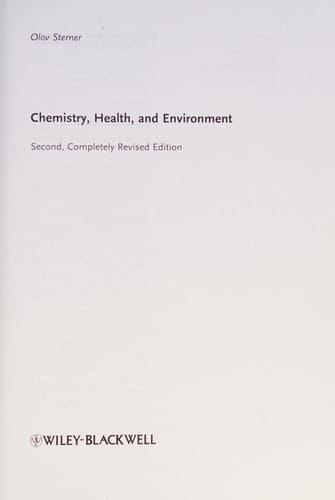 Chemistry, Health and Environment