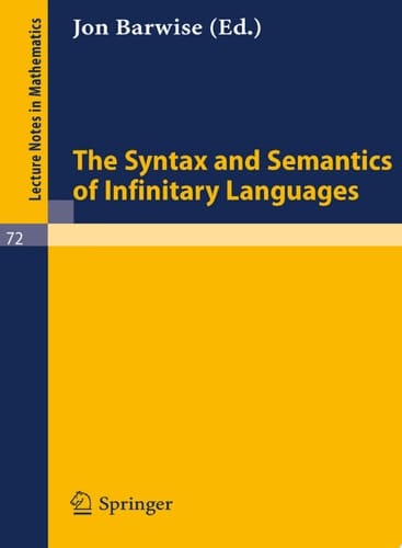 The Syntax and Semantics of Infinitary Languages