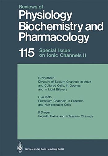 Reviews of Physiology, Biochemistry and Pharmacology