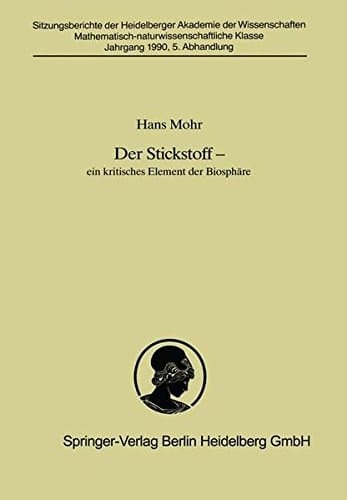 Der Stickstoff Ein kritisches Element der Biosphäre
