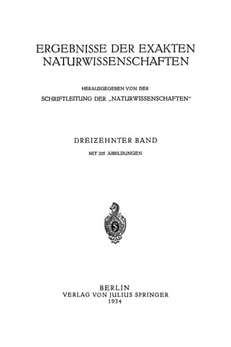 Springer Tracts in Modern Physics 14