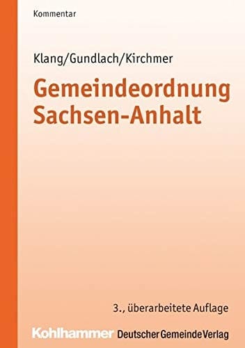 Gemeindeordnung Sachsen-Anhalt Kommentar